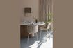Miniature Beige oval wood dining table 200x90 Almira 3