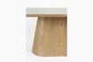 Miniature Beige oval wood dining table 200x90 Almira 6