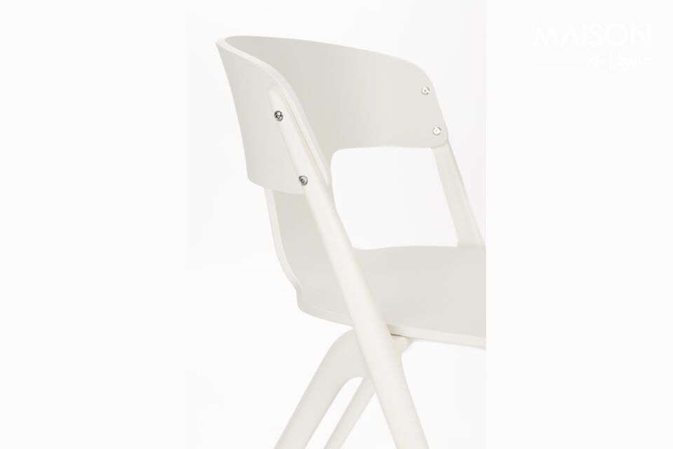 Beige plastic garden chair Horizon - 10