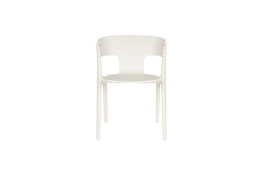 Beige plastic garden chair Horizon Clipped