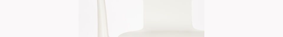 Material Details Beige plastic garden chair Horizon