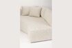 Miniature Beige polyester right corner 5-seater sofa Prosper 8