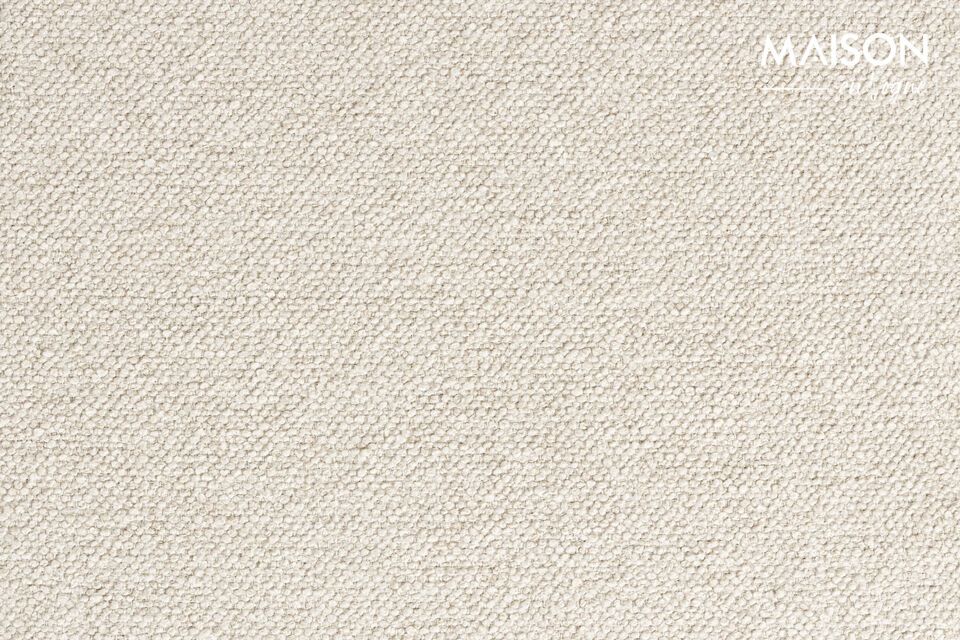Immerse yourself in the contemporary world of the Prosper beige polyester 5-seater straight corner