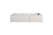 Miniature Beige polyester right corner 5-seater sofa Prosper 5