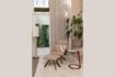 Miniature Beige PU leather armchair Frie 2