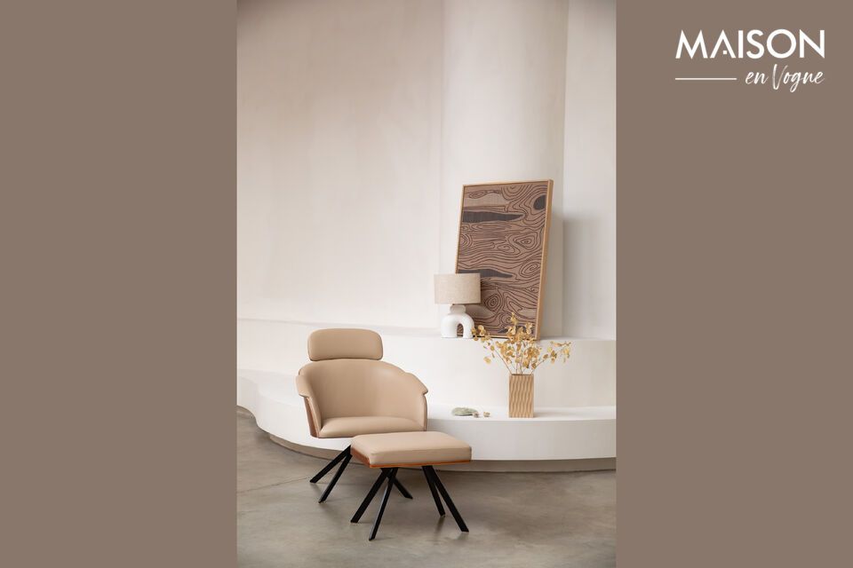 With its soft-touch beige upholstery