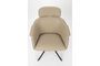 Miniature Beige PU leather armchair Frie Clipped