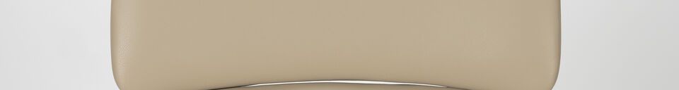 Material Details Beige PU leather armchair Frie