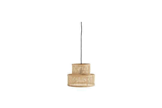 Beige rattan hanging lamp Doubla Clipped
