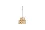 Miniature Beige rattan hanging lamp Doubla Clipped