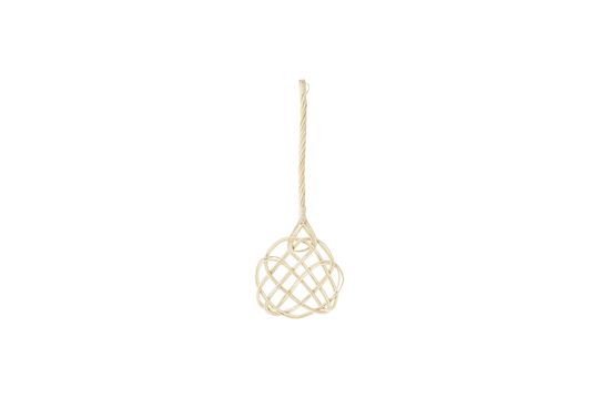 Beige Rattan rug-beater Beater