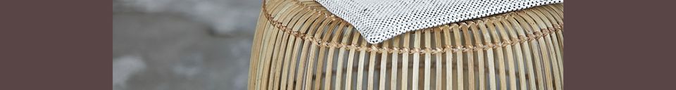 Material Details Beige rattan stool  Modern