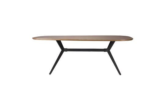 Beige rectangular wood dining table Chase Clipped