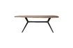 Miniature Beige rectangular wood dining table Chase 1