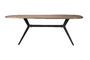 Miniature Beige rectangular wood dining table Chase Clipped