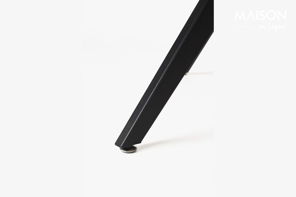 Its MDF surface boasts a smooth finish that evokes visual softness yet is practical for everyday