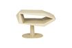 Miniature Beige resin side table North Side 1
