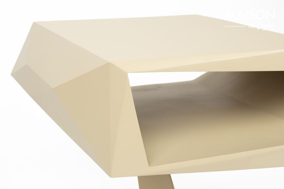 Beige resin side table North Side - 7
