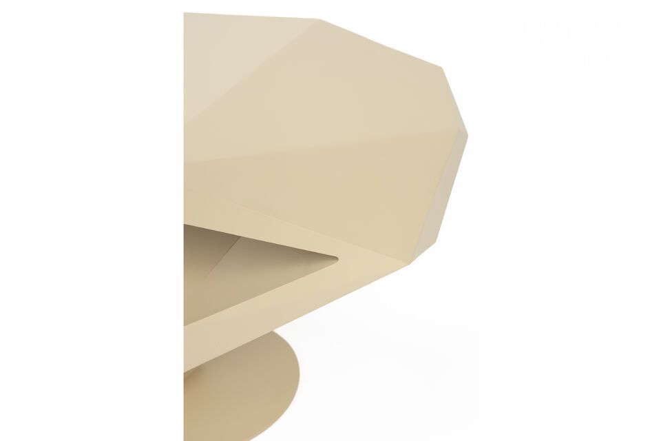 Beige resin side table North Side - 8