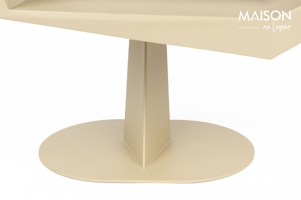 Beige resin side table North Side - 9