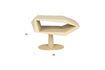 Miniature Beige resin side table North Side 7
