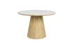 Miniature Beige round wood dining table Almira 4
