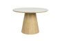 Miniature Beige round wood dining table Almira Clipped