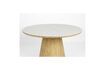 Miniature Beige round wood dining table Almira 5
