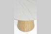Miniature Beige round wood dining table Almira 8