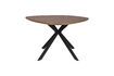 Miniature Beige round wood dining table Chase 1