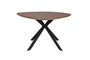 Miniature Beige round wood dining table Chase Clipped
