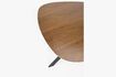 Miniature Beige round wood dining table Chase 6