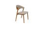 Miniature Beige solid beech wood chair Babington Clipped