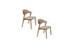 Miniature Beige solid beech wood chair Babington 11