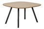 Miniature Beige solid oak table 130x130 with square legs Tablo Clipped