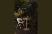 Miniature Beige steel bistro table Snow 2