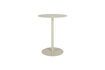 Miniature Beige steel bistro table Snow 1