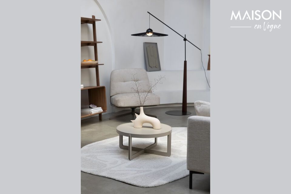 Minimalist elegance in beige steel.