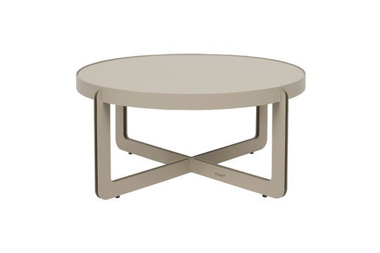 Beige steel coffee table Centre Clipped