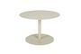 Miniature Beige steel coffee table Snow Clipped