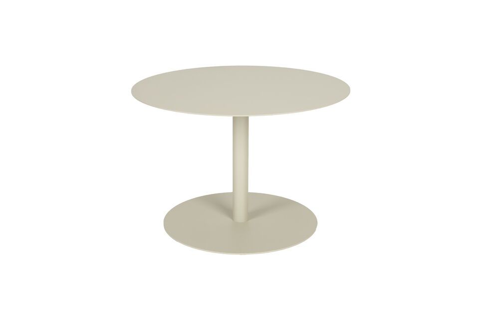 Beige steel coffee table Snow Zuiver