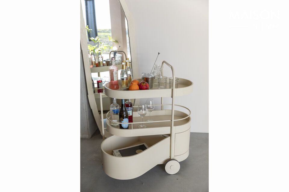 Elegance and functionality in beige steel.