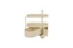 Miniature Beige steel serving cart Trolley 5