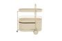 Miniature Beige steel serving cart Trolley Clipped