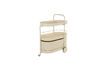 Miniature Beige steel serving cart Trolley 7