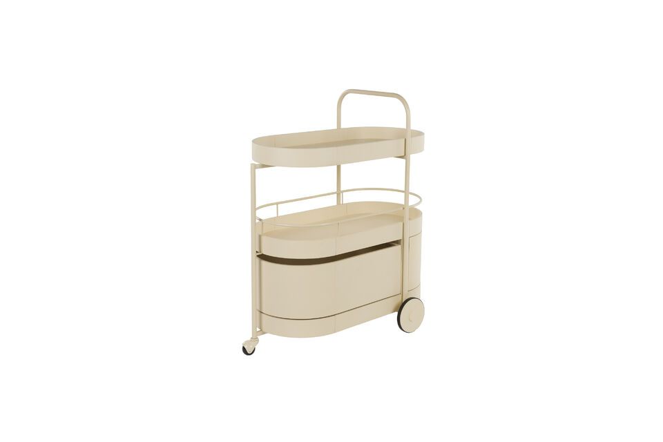 Its beige tone harmonizes with a range of chromatic palettes