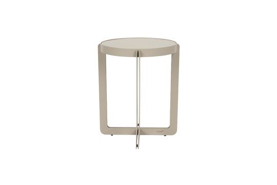 Beige steel side table Centre Clipped