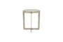 Miniature Beige steel side table Centre Clipped