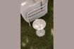 Miniature Beige steel side table Snow 2