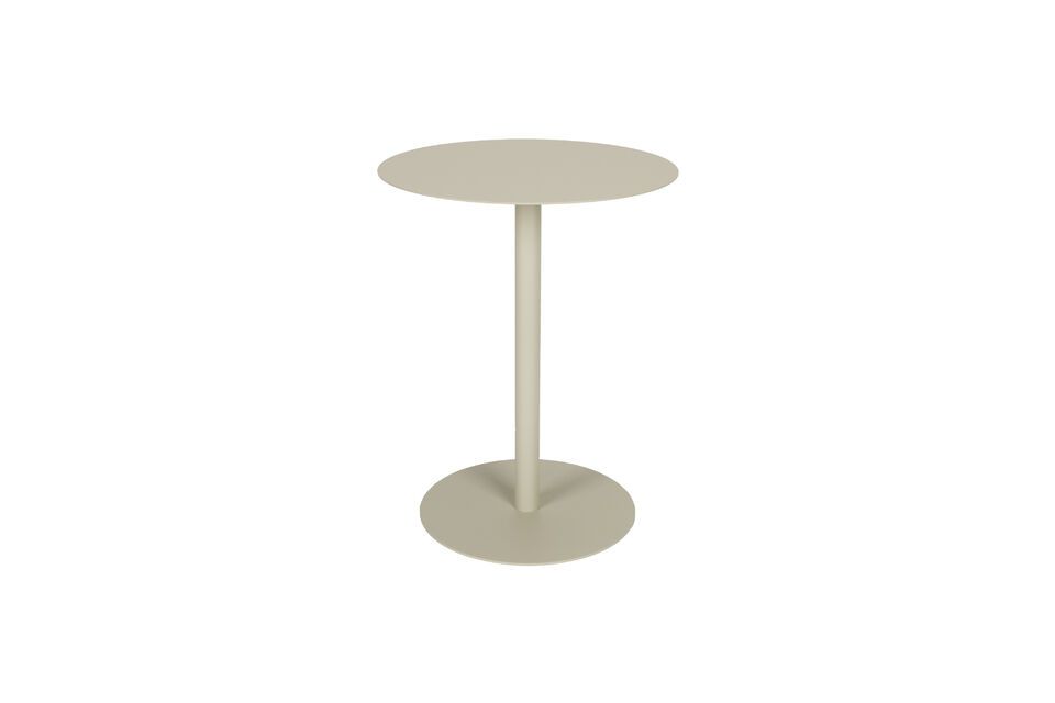 Beige steel side table Snow Zuiver